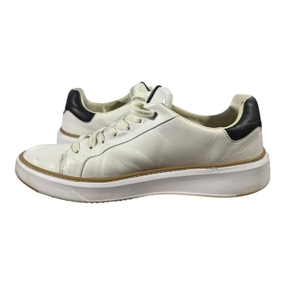 Cole Haan White Leather Sneakers with Black Heel main image 7